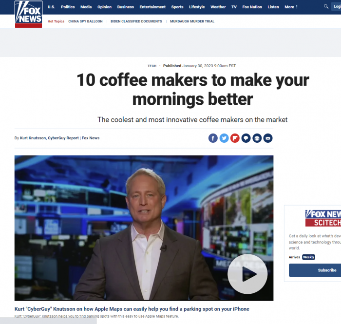 Vinci Housewares on Foxnews.com