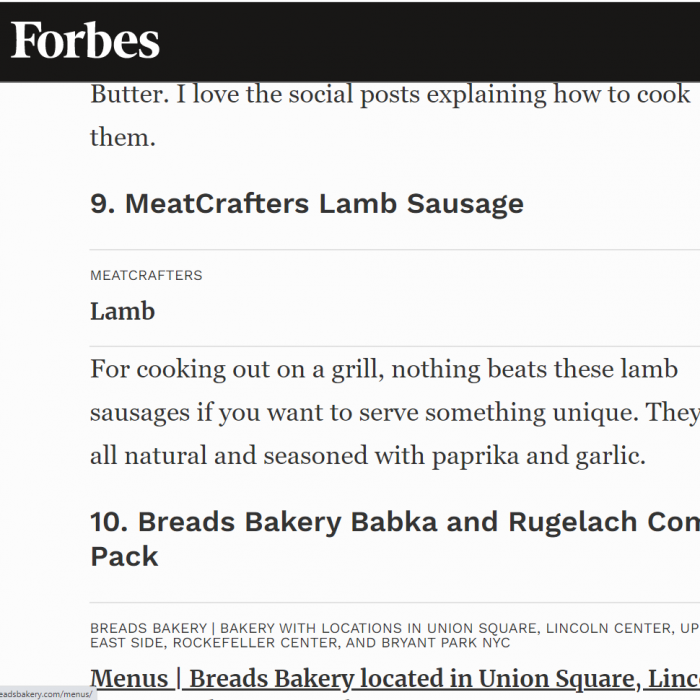 Meatcrafters in Forbes
