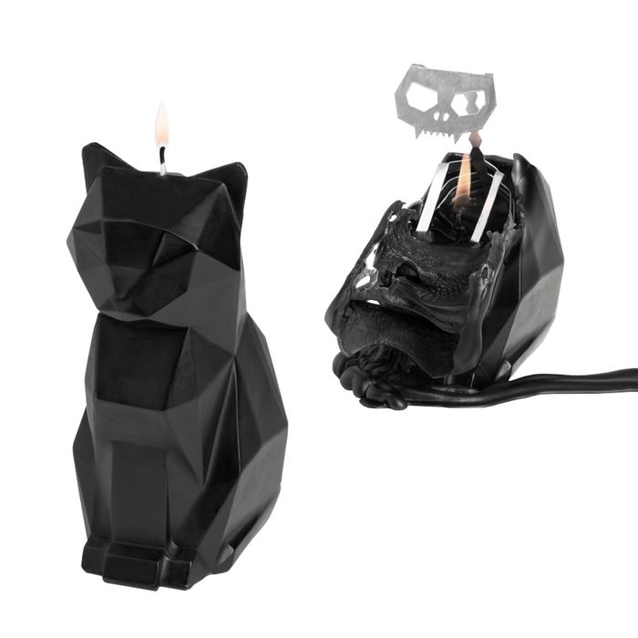PyroPets Kisa Black Cat Candle