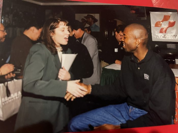 Rita Tennyson working an event in the 90s